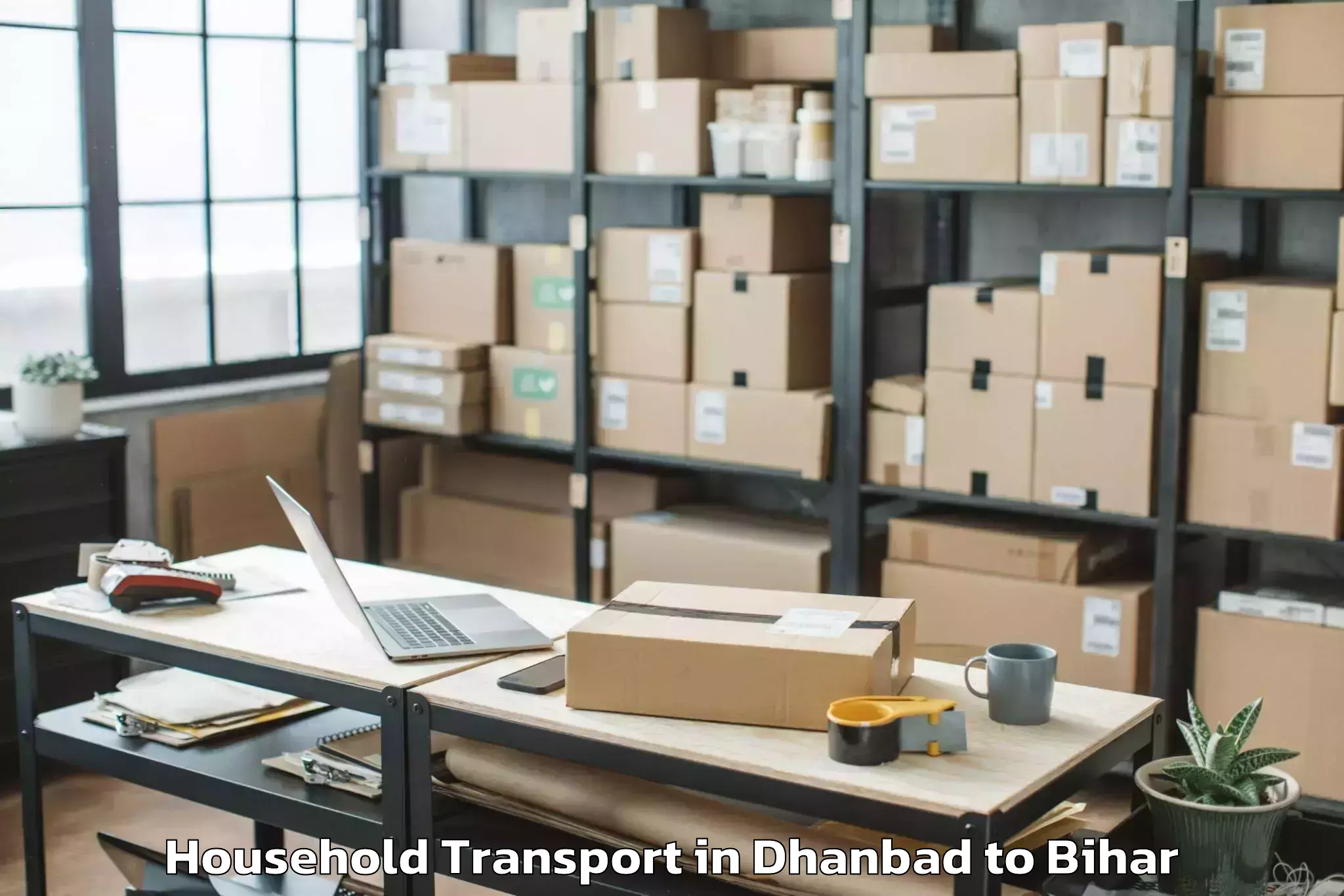 Book Dhanbad to Hazrat Jandaha Household Transport Online